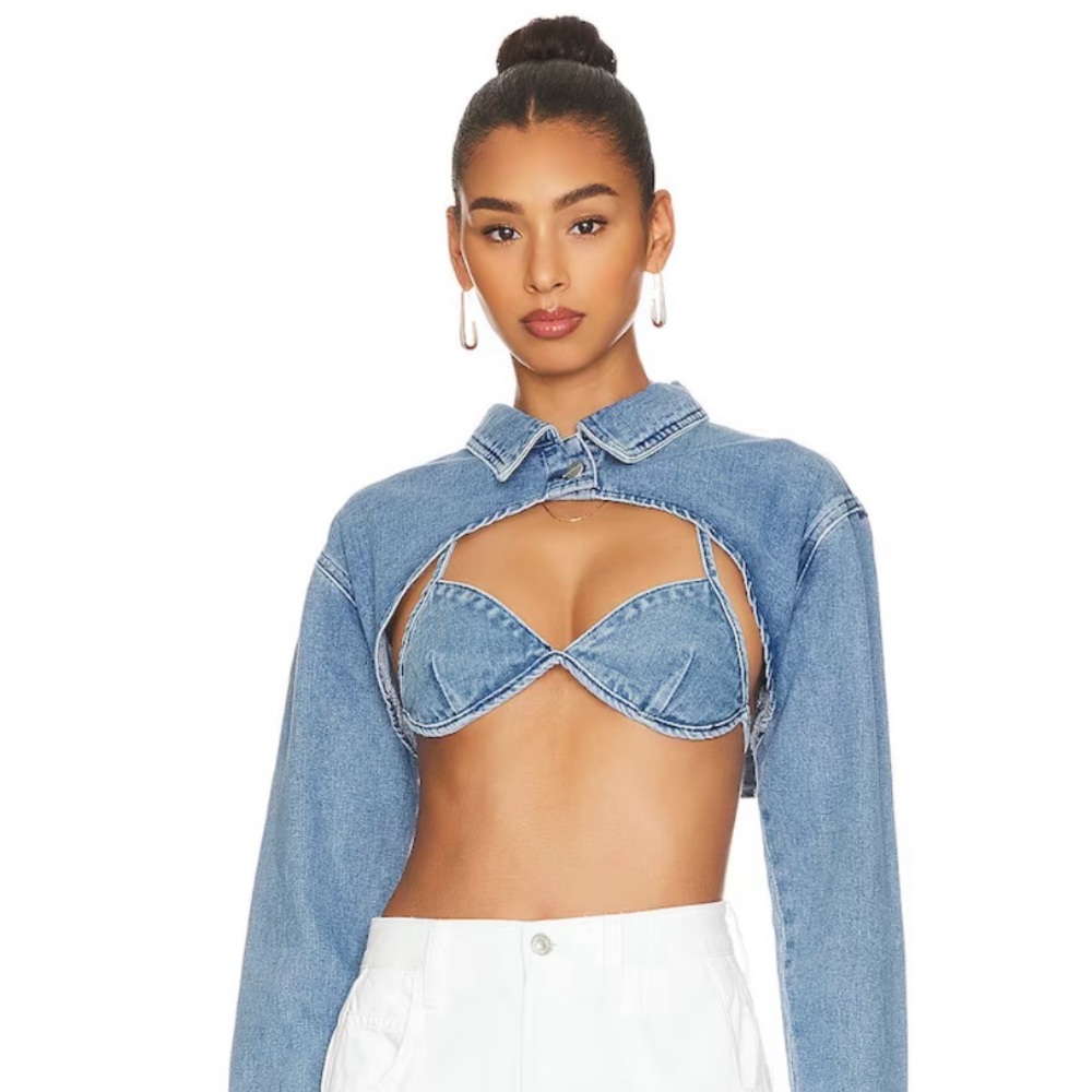 Superdown/Revolve Size XS Demi Crop Jacket Set‎